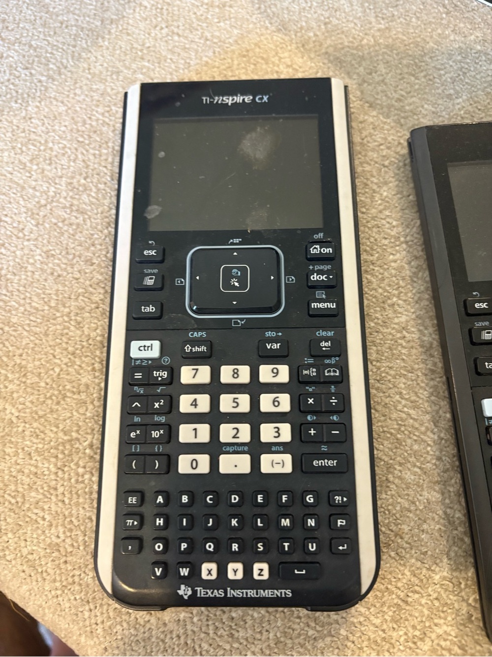 Texas Instruments Black and Silver TI-Nspire CX Graphing Calculator